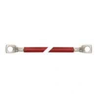 Batterikabel 50mm² - 1,4m rød- Ø6mm kabelsko